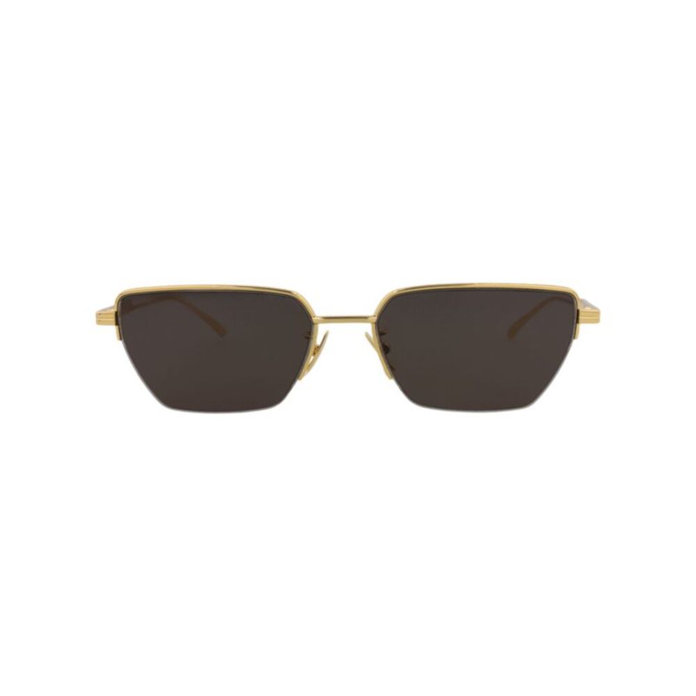 Bottega Veneta Square-Frame Metal Sunglasses Gold Unisex-Adult